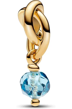PANDORA Charms - Faceted Sea Aqua Eternity Circle Dangle Charm - Gr. unisize - in Blau - für Damen