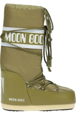 Moon Boot Stiefel & Boots - Moon Boot Mb Icon Nylon Boots Khaki 80d1400440 - Gr. 35 (EU) - in - für Damen