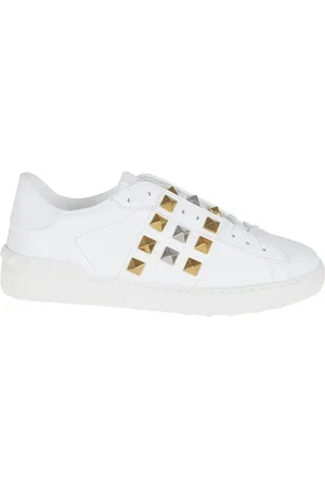 VALENTINO GARAVANI Low-Top Sneaker - Rockstud Untitled Sneaker In Calfskin - Gr. 40 (EU) - in - für Damen