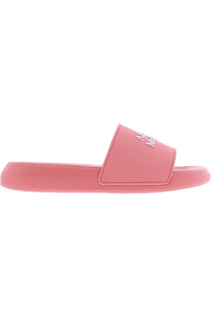 Alexander McQueen Slipper & Pantoletten - Dames Sandal Leath.S.Rubb. Slider Lo - Gr. 36 (EU) - in - für Damen