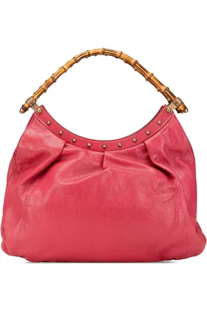 Gucci Crossbody Bags - 2000-2015 Leather Bamboo Studded Hobo - Gr. unisize - in - für Damen
