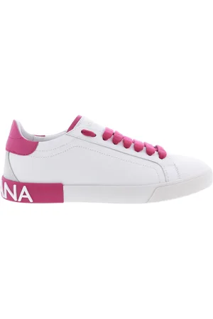 Dolce & Gabbana Low-Top Sneaker - Dames Portofino Vintage Sneaker Wit - Gr. 37 (EU) - in - für Damen