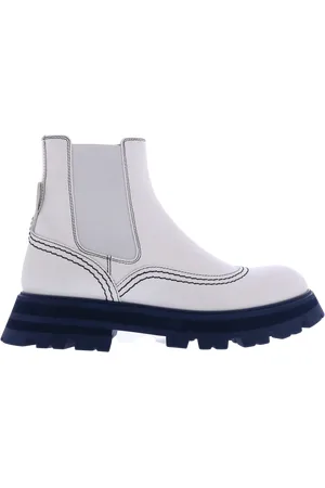 Alexander McQueen Stiefel & Boots - Dames Chelsea Boot Wander Wit/Blauw - Gr. 36 (EU) - in - für Damen