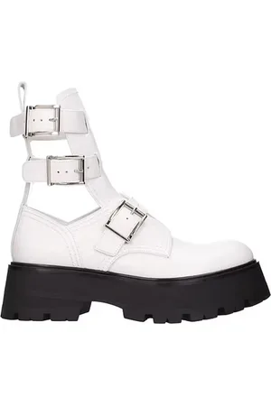 Alexander McQueen Stiefel & Boots - Leather Ankle Boots - Gr. 37 (EU) - in - für Damen
