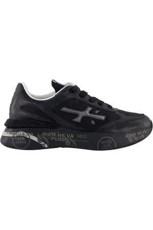 Premiata Low-Top Sneaker - Dames Moerund Sneaker Zwart - Gr. 37 (EU) - in - für Damen