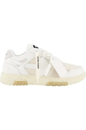 OFF-WHITE Low-Top Sneaker - Dames Slim Out Of Office Wit/Beige - Gr. 36 (EU) - in - für Damen