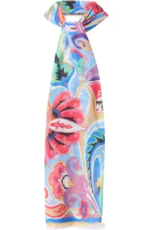 Etro Tücher & Schals - Tuch mit buntem ornamentalem Muster und Seide - Gr. unisize - in - für Damen