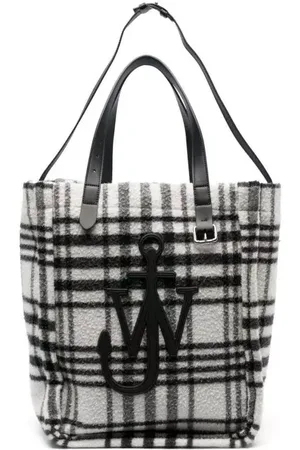 J.W.Anderson Totes & Shopper - Belt Plaid-Check Virgin-Wool Tote Bag - Gr. unisize - in - für Damen