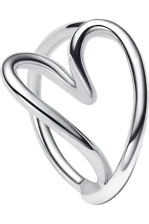 PANDORA Ringe - Organically Shaped Heart Ring - Gr. 52 - in Silber - für Damen