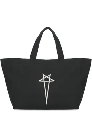 Rick Owens Totes & Shopper - Black Cotton Shopping Bag - Gr. unisize - in - für Damen