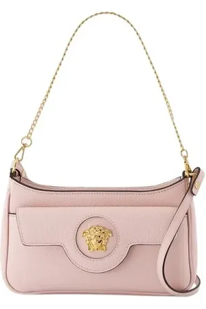 VERSACE Hobo Bags - Mini Vitello Shoulder Bag - Leather - - Gr. unisize - in Rosa - für Damen