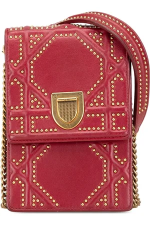 Dior Clutches - 2017 Studded Lambskin Vertical Diorama Bag - Gr. unisize - in - für Damen