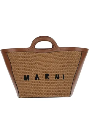 Marni Totes & Shopper - Tropicalia Small Leather And Fabric Bag - Gr. unisize - in - für Damen