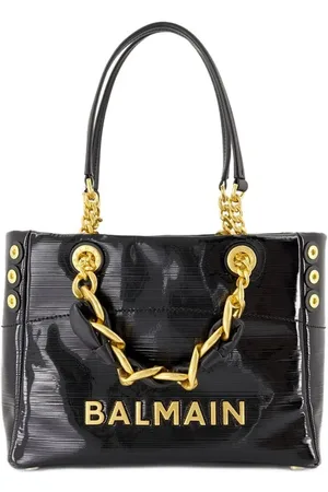 Balmain Hobo Bags - 1945 Soft Small Shopper Bag - Leather - Black - Gr. unisize - in - für Damen