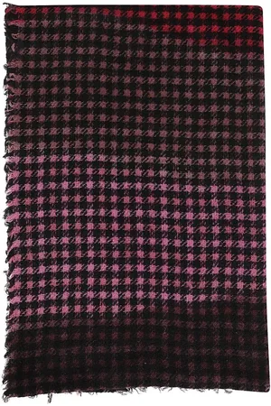 Faliero Sarti Tücher & Schals - Multicolor Houndstooth Scarf With Frayed Hem - Gr. unisize - in - für Damen