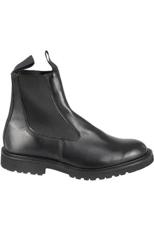 TRICKERS Stiefel - Polished Black Leather Ankle Boot - Gr. 10 - in - für Damen