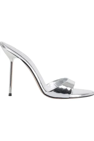 PARIS TEXAS Sandalen - Patent Leather Silver Mule - Gr. 38 (EU) - in - für Damen
