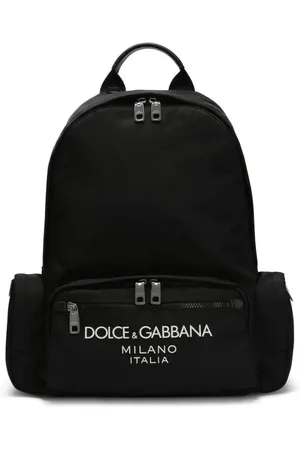 Dolce & Gabbana Rucksäcke - Logo-Print Black Backpack With Functional Design - Gr. unisize - in - für Damen