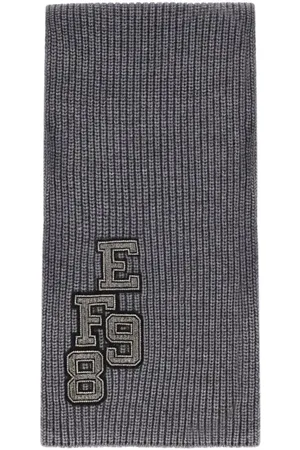Elisabetta Franchi Tücher & Schals - Steel Melange Ribbed Scarf - Gr. unisize - in - für Damen