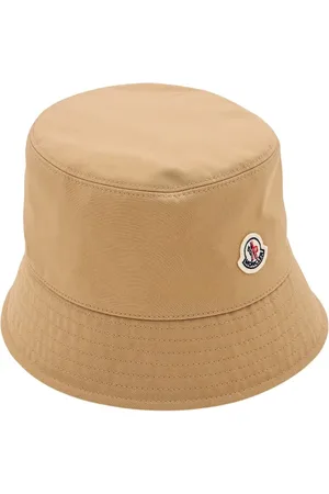 Moncler Caps & Mützen - Wide-Brimmed Bucket Hat With Logo Detail - Gr. M - in - für Damen