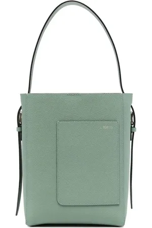 VALEXTRA Beuteltaschen - Sage Green Small Bucket Bag - Gr. unisize - in - für Damen