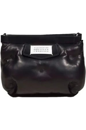 Maison Margiela Clutches - Black Leather Glam Slam Red Carpet Mini Clutch - Gr. unisize - in - für Damen