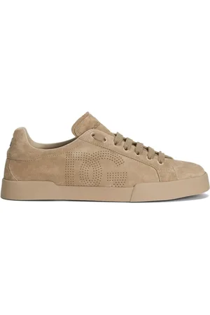 Dolce & Gabbana Low-Top Sneaker - Suede Finish Low-Top Sneakers With Perforated Deta - Gr. 40,5 (EU) - in - für Damen