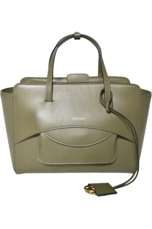 Hidesins Totes & Shopper - Moss Green Leather Flap M Medium Shopper Bag - Gr. unisize - in - für Damen