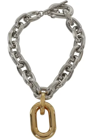 Paco rabanne Halsketten - XL Link Necklace - Gr. unisize - in Silber - für Damen