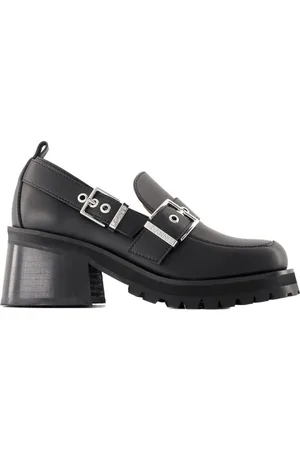 Ganni Feminine Loafers - Leather - Black - Gr. 37 (EU) - in
