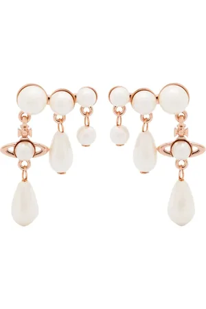 Vivienne Westwood Ohrringe - Marybeth Earrings Pink Gold/creamrose - Gr. unisize - in - für Damen