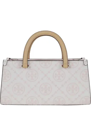 Tory Burch Totes & Shopper - T Monogram Contrast Embossed E/W Small Tote - Gr. unisize - in Rosa - für Damen