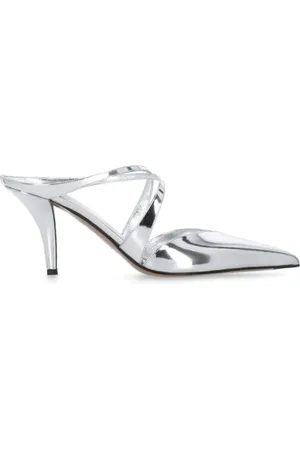 PARIS TEXAS Slipper & Pantoletten - Silver Laila Mule Shoes - für Damen