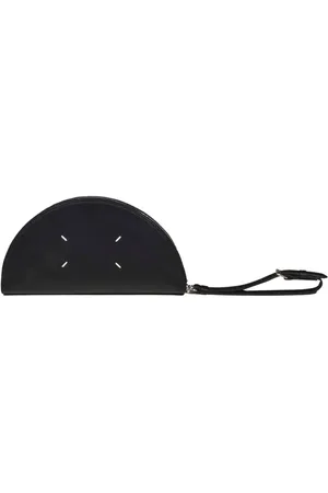 Maison Margiela Clutches - Halfmoon Micro Pouch In Black Saffiano Leather - Gr. unisize - in - für Damen