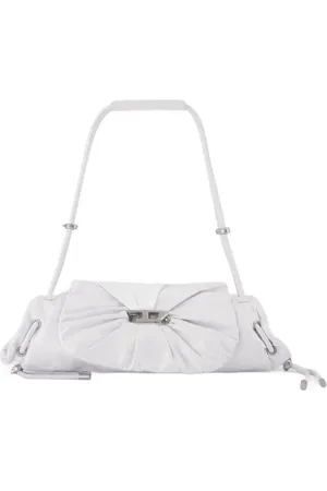 Diesel Hobo Bags - Scrunch D Small Shoulder Bag - Leather - White - Gr. unisize - in - für Damen