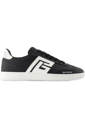 Balmain Low-Top Sneaker - Swan Sneakers - Leather - Black/White - Gr. 39 (EU) - in - für Damen