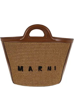 Marni Crossbody Bags - Small Tropicalia Handbag With Woven Raffia Panels - Gr. unisize - in - für Damen