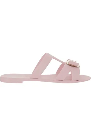 Salvatore Ferragamo Sandalen - New Vara Rubber Sandals - Gr. 5 - in Rosa - für Damen