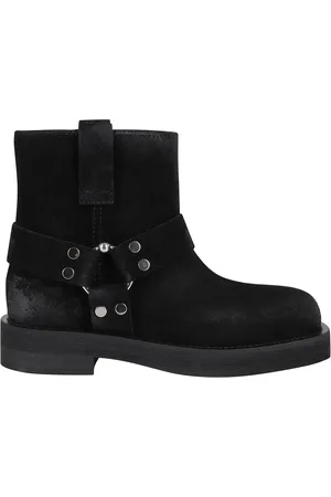 3Juin Stiefel - Black Suede Ankle Boots With Square Toe - Gr. 37 (EU) - in - für Damen