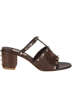 VALENTINO GARAVANI Sandalen - Rockstud T. 60 Slide Sandals - Gr. 37,5 (EU) - in - für Damen