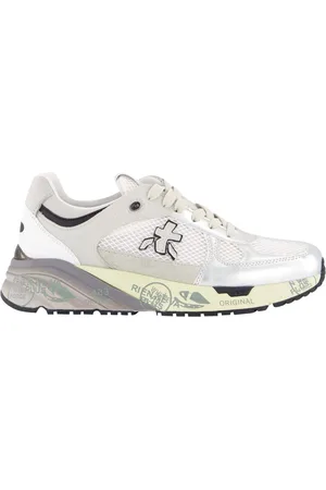 Premiata Low-Top Sneaker - Dames Mased Sneaker Wit/Zilver - Gr. 36 (EU) - in - für Damen