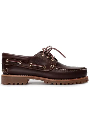 Timberland Loafer - Brown Leather Boat Shoes - Gr. 11 - in - für Damen