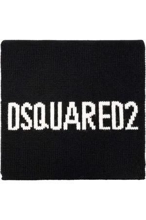 Dsquared2 Tücher & Schals - Logo Intarsia Knit Wool Scarf - Gr. unisize - in - für Damen