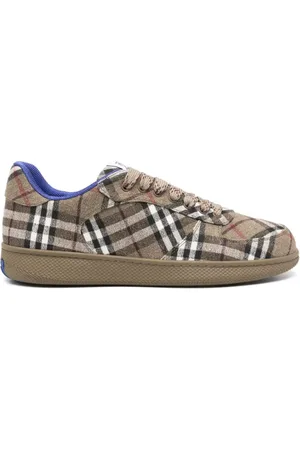 Burberry Low-Top Sneaker - Plaid Pattern Brown Sneakers - Gr. 40 (EU) - in - für Damen