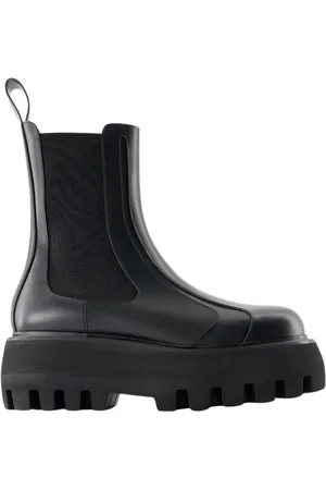 Alexander McQueen Stiefel - Ankle Boots - Leather - Black - Gr. 40 (EU) - in - für Damen