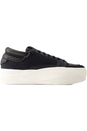 Y-3 Low-Top Sneaker - Centennial Low Sneakers - Leather - Black - Gr. 5 - in - für Damen