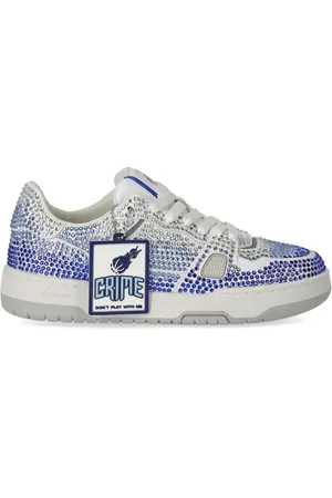 Crime london Low-Top Sneaker - Off Court Og Blue Sneaker With Rhinestones - Gr. 38 (EU) - in - für Damen