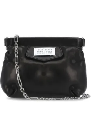 Maison Margiela Crossbody Bags - Smooth Leather Pochette With Contrasting Logo Patc - Gr. unisize - in - für Damen