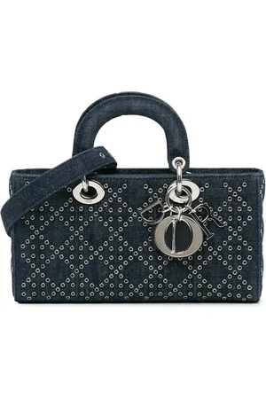 Dior Crossbody Bags - 2022 Medium Denim Cannage Eyelet Lady D Joy - Gr. unisize - in - für Damen
