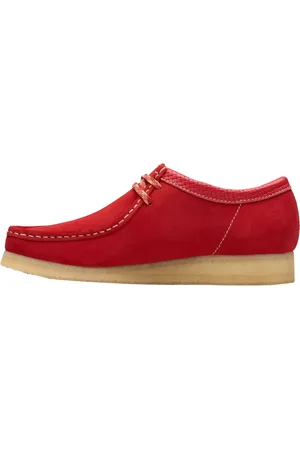 Clarks Low-Top Sneaker - Sneakers Wallabee Suede Rosse - Gr. 40 (EU) - in - für Damen